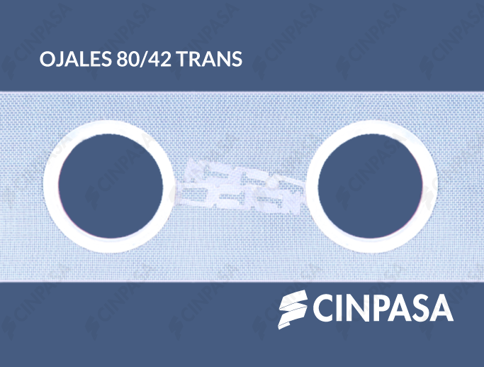 Cinta de ojales transparente 